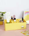 Buy Makeup Box - 2 Layered - Yellow - Single Piece