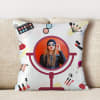 Buy Makeup Themed Personalized Cushion