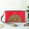 Mandala Design Personalized Leather Pouch Online