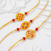 Gift Mandana Meenakari Rakhis - Set Of 3