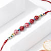 Gift Marble Effect Rakhi With Almond Praline