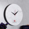 Gift Marble Finish Wall Clock - Personalized