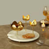 Marble Platter with Brass Candle Holders Online