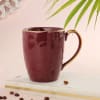 Gift Maroon Porcelain Set of 2 Cups