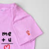 Gift Me Plus You Is Love - Personalized Women's T-shirt - Lilac