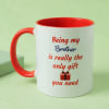 Shop Meena Floral Rakhi With Pistachios And Personalized Mug