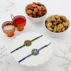 Meena Macrame Rakhi Set Of 2 With Dry Fruits Online