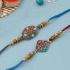 Gift Meena Rakhis With Dragees And Pooja Thali