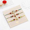 Buy Meenakari Swastik Om And Trishul Rakhis - Set Of 3