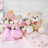 Mellow Love WIth Chocolate And Teddy In Planter Online