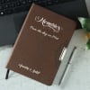 Buy Memories Personalized Brown Diary