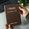 Memories Personalized Brown Diary Online
