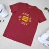 Men's Wellness T-shirt- Maroon Online