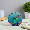 Mermaid Caricature Personalized Wooden Table Clock Online