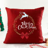 Gift Merry Christmas Maroon Cushion Cover