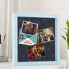 Gift Merry Christmas Personalized Photo Frame - Blue