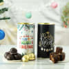 Merry Christmas Plum Cake Bites and Truffle Choco (200 gms) Online