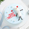 Gift Merry Christmas Snowman Cake