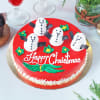 Merry Xmas Snowmen Cake (1 kg) Online