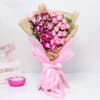 Gift Mesmerising Orchids And Roses Bouquet