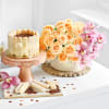 Mesmerizing Blooms With Tiramisu Cake Online