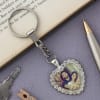 Gift Metal Heart Frame Personalized Keychain