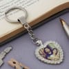 Metal Heart Frame Personalized Keychain Online