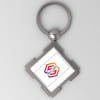 Metal Square Keychain - Customizable with Logo Online