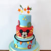Mickey Mouse 1st Birthday Fondant Cake (6 Kg) Online