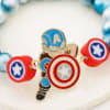 Gift Mighty Captain America Bracelet Rakhi For Kids