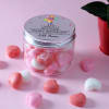 Gift Mini Heart Soaps in Happy Birthday Personalized Jar (30 Pcs)