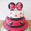 Minnie Mouse 2 Tier Birthday Fondant Cake (5 Kg) Online