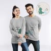 Missing You - Personalized Heart Puff Couple Sweatshirt Online
