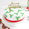 Mistletoe Christmas Semi Fondant Cake Online