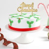 Gift Mistletoe Christmas Semi Fondant Cake (600 gm)