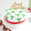 Mistletoe Christmas Semi Fondant Cake (600 gm) Online