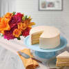 Mixed Flowers with Vanilla Cake Online