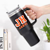 Gift Modern Matte Personalized Black Tumbler