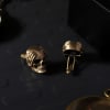 Gift Modern Skull Brass Cufflinks For Men