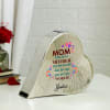 Gift Mom My World Personalized Metal Heart Decor