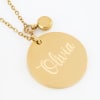 Gift Mom's Affectionate Personalized Disc Pendant Chain