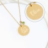Mom's Affectionate Personalized Disc Pendant Chain Online