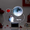Moon Clock Personalized LED Lamp Black Base Online