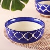 Gift Moroccan Blue Ceramic Serving Bowls- Set of 3