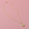 Gift Mother's Day Open Heart Gold Pendant Chain
