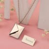 Gift Mother's Day Personalized Envelope Pendant Chain