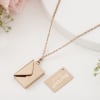 Buy Mother's Day Personalized Jewellery Organizer With Envelope Pendant Chain