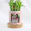 Gift Mother's Day - Personalized Two Layered Bamboo Plant In Pot