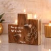 Gift Mother's Day Personalized Wooden T-Light Stand