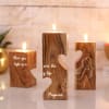 Shop Mother's Day Personalized Wooden T-Light Stand